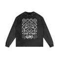 Stick To Your Guns Acid Wash Oversize Long Sleeve T-Shirt
