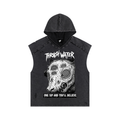 Snow Washed Boxy Hooded Tank Top