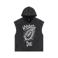 Snow Washed Boxy Hooded Tank Top