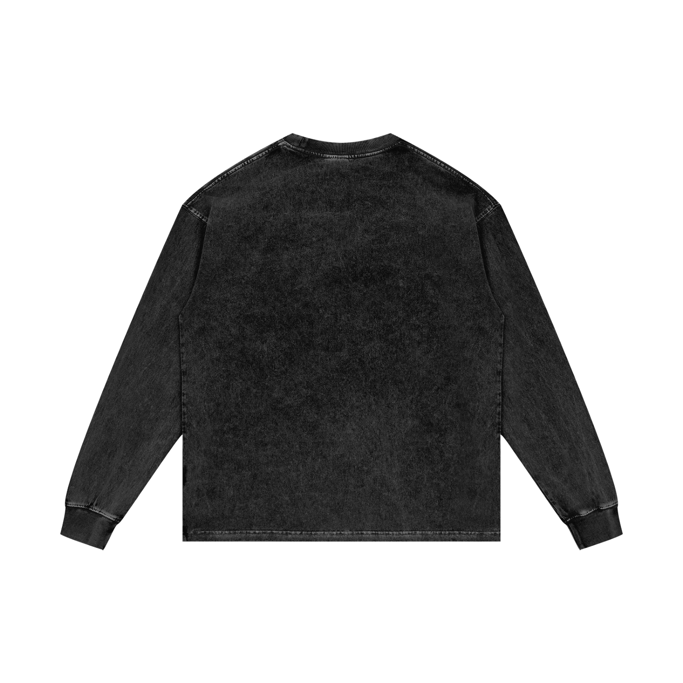 Straight Edge X Thrash Acid Wash Oversize Long Sleeve T-Shirt